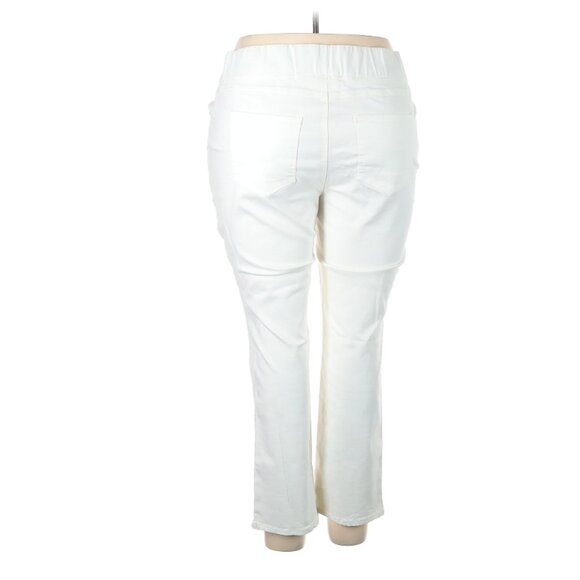 Comfort Waistband Jeans By Jessica London - size 22W Petite, new, white! - Picture 2 of 6
